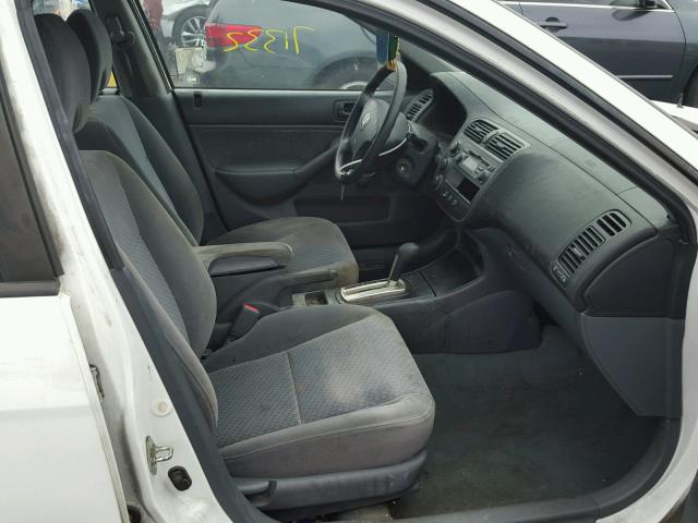 2HGES16354H542236 - 2004 HONDA CIVIC DX V WHITE photo 5