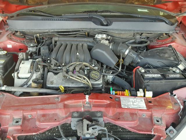 1MEFM50U13A610579 - 2003 MERCURY SABLE GS RED photo 7