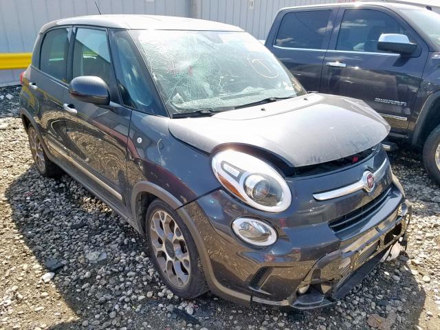 ZFBCFADH5EZ019375 - 2014 FIAT 500L TREKK CHARCOAL photo 1