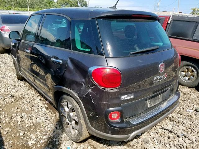 ZFBCFADH5EZ019375 - 2014 FIAT 500L TREKK CHARCOAL photo 3