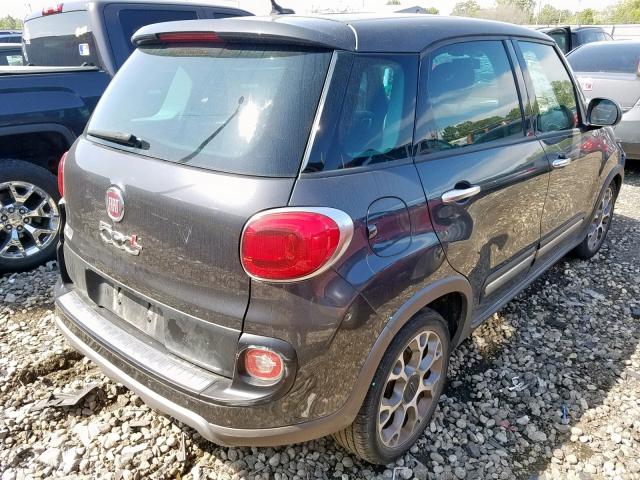 ZFBCFADH5EZ019375 - 2014 FIAT 500L TREKK CHARCOAL photo 4