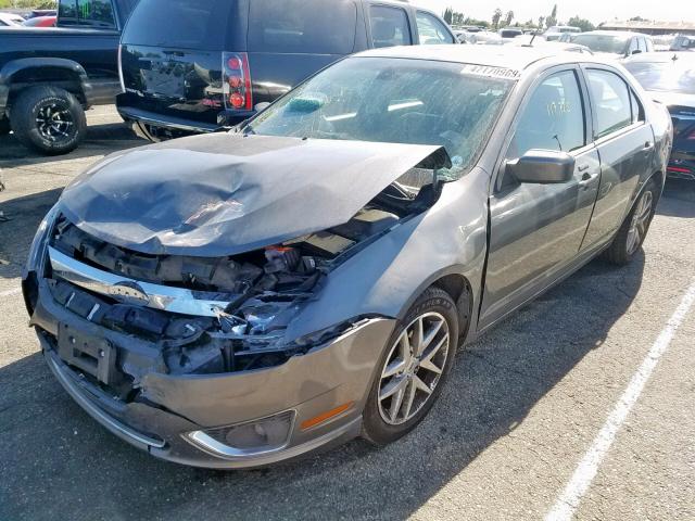 3FAHP0JA9CR170177 - 2012 FORD FUSION SEL GRAY photo 2