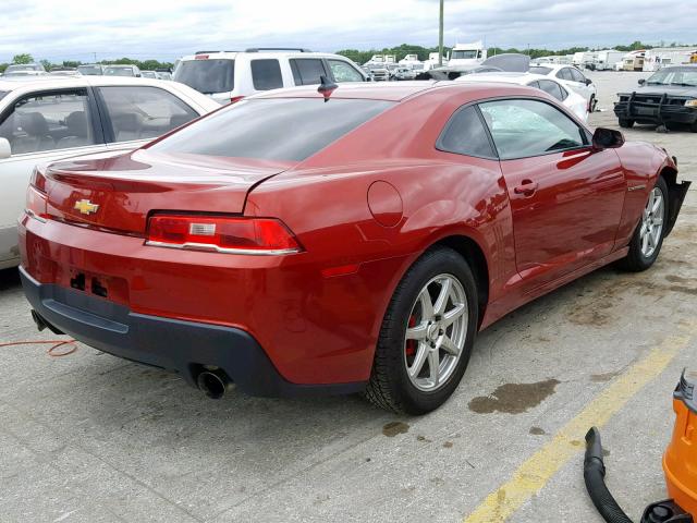 2G1FA1E3XE9200731 - 2014 CHEVROLET CAMARO LS RED photo 4