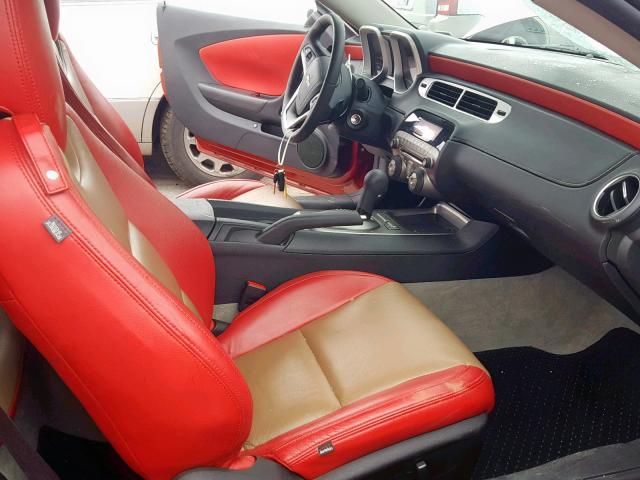 2G1FA1E3XE9200731 - 2014 CHEVROLET CAMARO LS RED photo 5