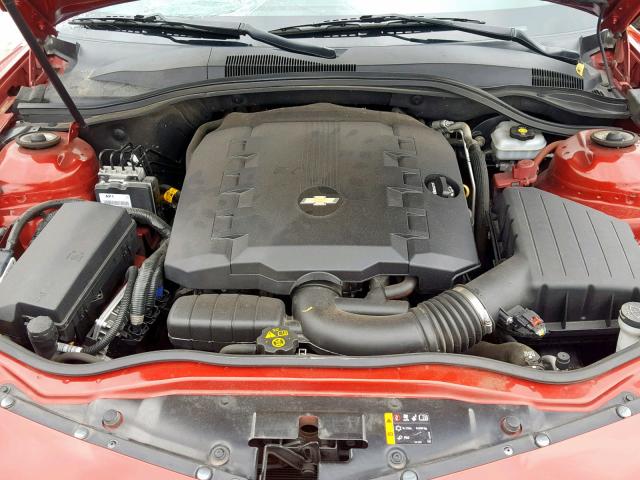 2G1FA1E3XE9200731 - 2014 CHEVROLET CAMARO LS RED photo 7