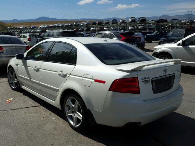 19UUA66265A079056 - 2005 ACURA TL WHITE photo 3