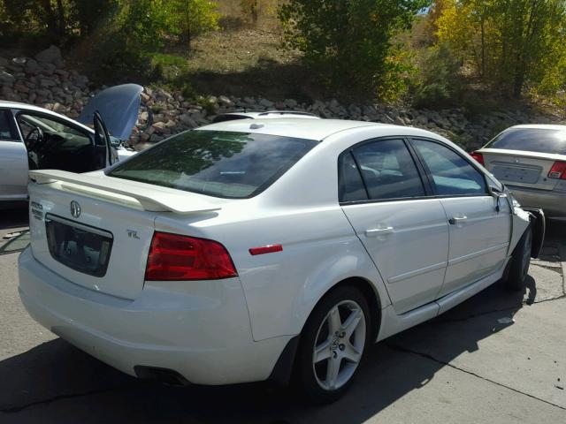 19UUA66265A079056 - 2005 ACURA TL WHITE photo 4