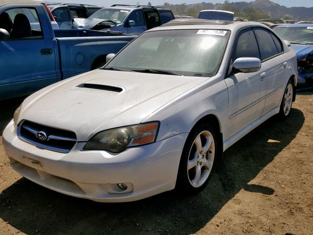 4S3BL676156208339 - 2005 SUBARU LEGACY GT WHITE photo 2