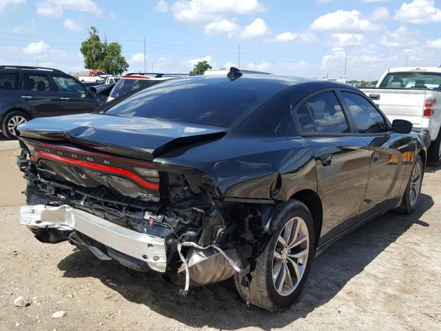 2C3CDXHG1FH889881 - 2015 DODGE CHARGER SX BLACK photo 4