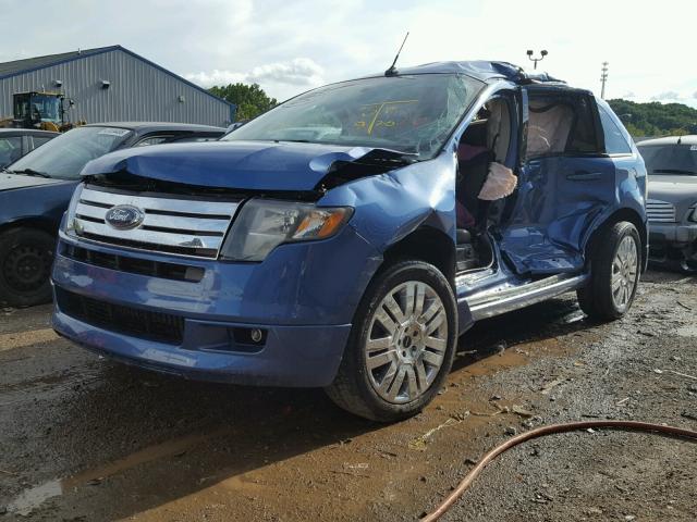 2FMDK4AC6ABA49579 - 2010 FORD EDGE SPORT BLUE photo 2