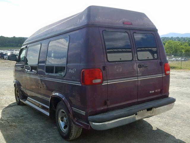 2B6HB11Y8XK555458 - 1999 DODGE RAM VAN B1 MAROON photo 3