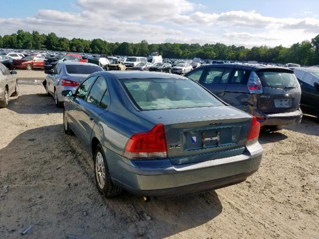 YV1RS61T842339803 - 2004 VOLVO S60 BLUE photo 3