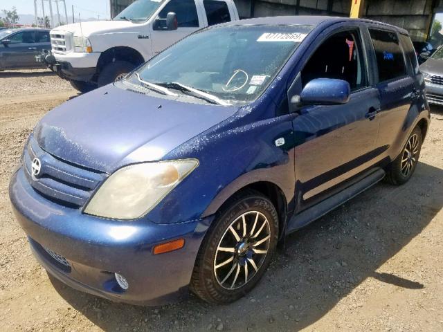 JTKKT624940060926 - 2004 TOYOTA SCION XA BLUE photo 2