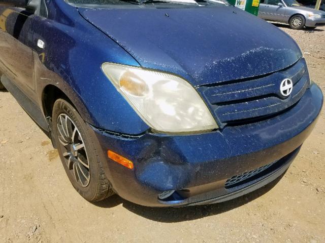 JTKKT624940060926 - 2004 TOYOTA SCION XA BLUE photo 9