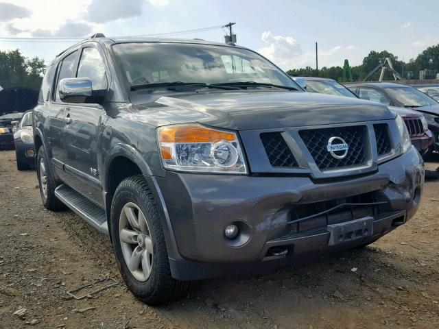 5N1AA08C78N603103 - 2008 NISSAN ARMADA SE GRAY photo 1