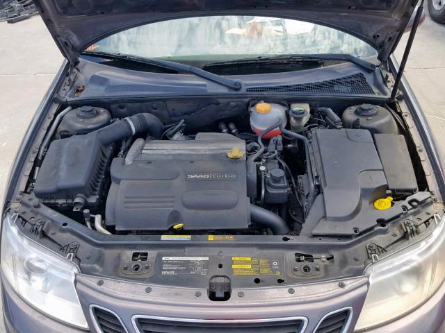 YS3FD49Y151021755 - 2005 SAAB 9-3 ARC GRAY photo 7