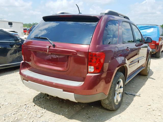 2CKDL63FX76238606 - 2007 PONTIAC TORRENT BURGUNDY photo 4