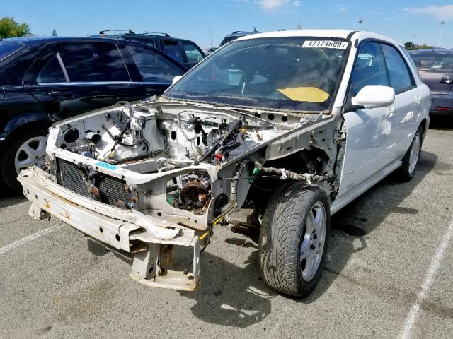 JF1GG29652G835542 - 2002 SUBARU IMPREZA WR WHITE photo 2