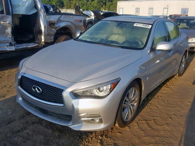 JN1BV7AP1FM340115 - 2015 INFINITI Q50 BASE SILVER photo 2