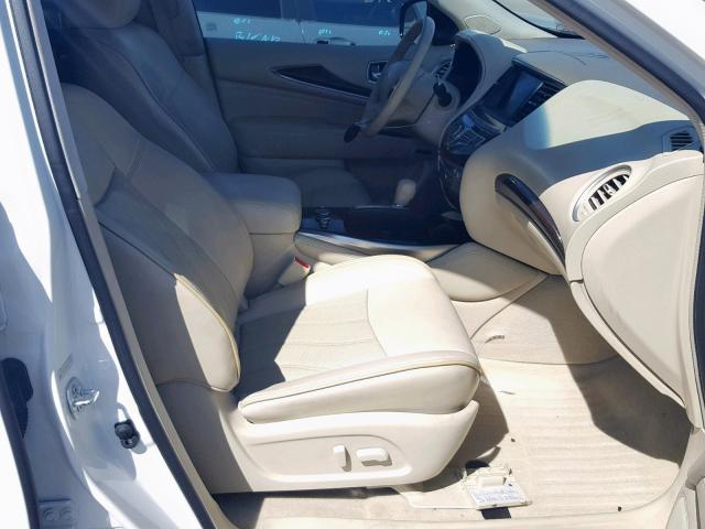 5N1AL0MM5DC305793 - 2013 INFINITI JX35 WHITE photo 5