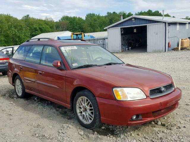 4S3BH635737308662 - 2003 SUBARU LEGACY L RED photo 1