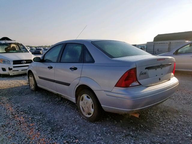 1FAFP33P82W152307 - 2002 FORD FOCUS LX SILVER photo 3