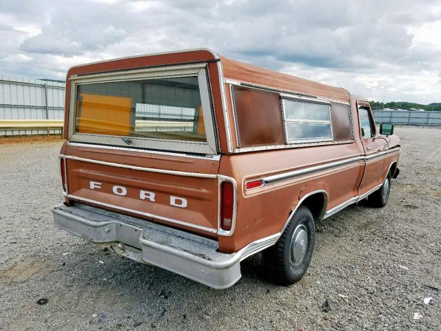 F15HUDE9328 - 1979 FORD F-150 BROWN photo 4