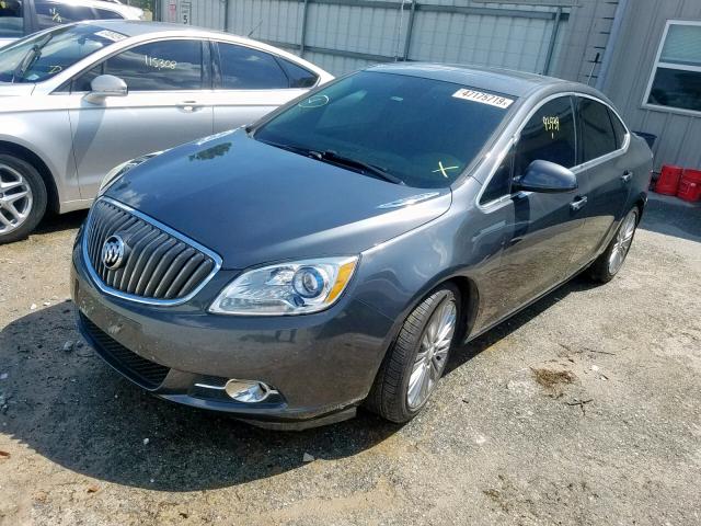 1G4PT5SVXD4220011 - 2013 BUICK VERANO PRE GRAY photo 2