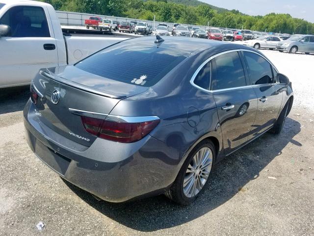 1G4PT5SVXD4220011 - 2013 BUICK VERANO PRE GRAY photo 4