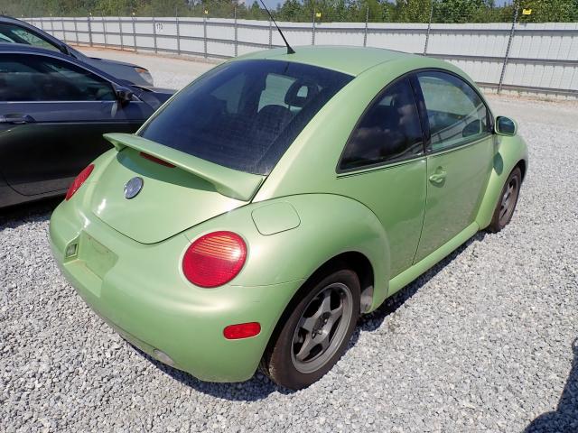 3VWCP21C21M461662 - 2001 VOLKSWAGEN NEW BEETLE მწვანე ფოტო 4