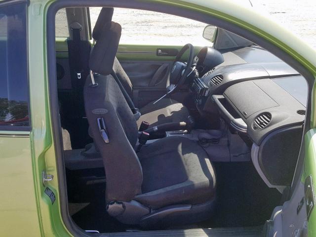 3VWCP21C21M461662 - 2001 VOLKSWAGEN NEW BEETLE მწვანე ფოტო 5