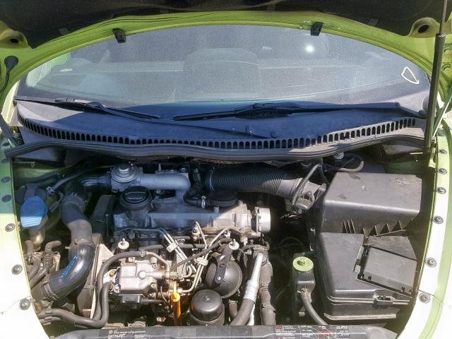 3VWCP21C21M461662 - 2001 VOLKSWAGEN NEW BEETLE მწვანე ფოტო 7