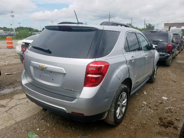 2GNALCEK0G1184322 - 2016 CHEVROLET EQUINOX LT SILVER photo 4