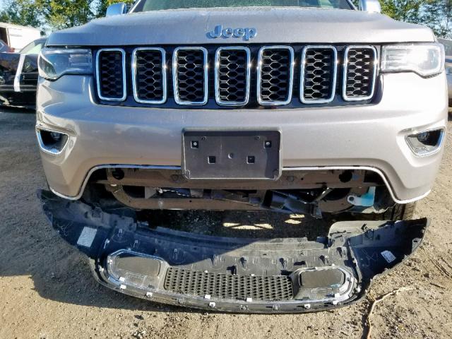 1C4RJFBG6KC735004 - 2019 JEEP GRAND CHER SILVER photo 9