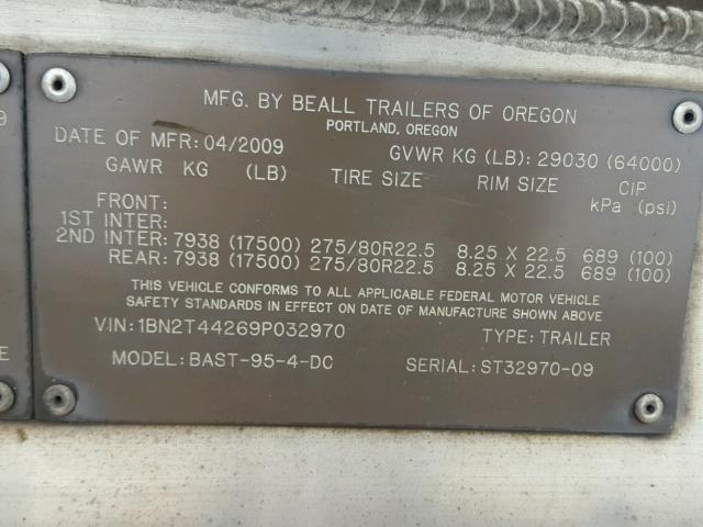 1BN2T44269P032970 - 2009 BEAL TANK SILVER photo 10