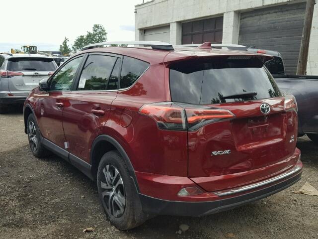 2T3BFREV1JW811481 - 2018 TOYOTA RAV4 LE MAROON photo 3