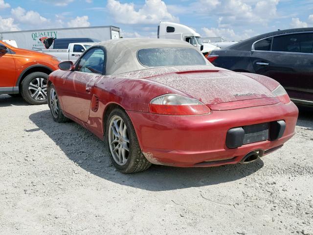 WP0CA29823U620778 - 2003 PORSCHE BOXSTER RED photo 3