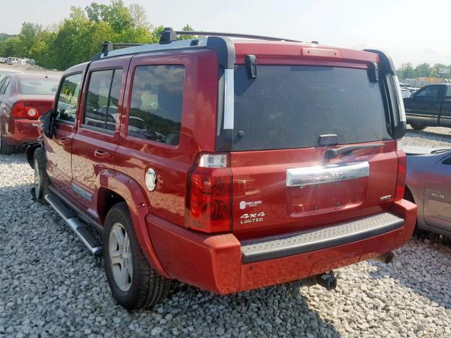 1J4RG5GTXAC116283 - 2010 JEEP COMMANDER 红色 照片 3