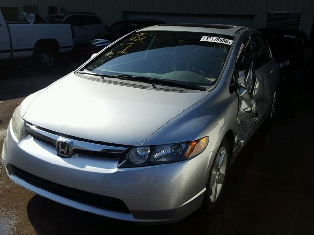 2HGFA16998H343112 - 2008 HONDA CIVIC EXL SILVER photo 2