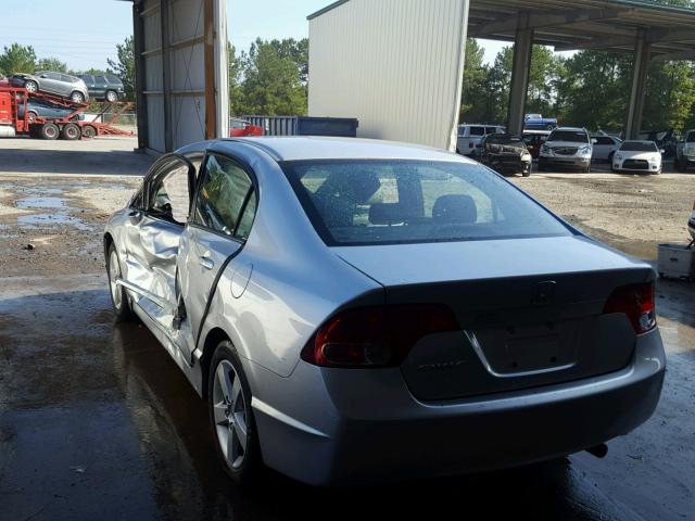 2HGFA16998H343112 - 2008 HONDA CIVIC EXL SILVER photo 3