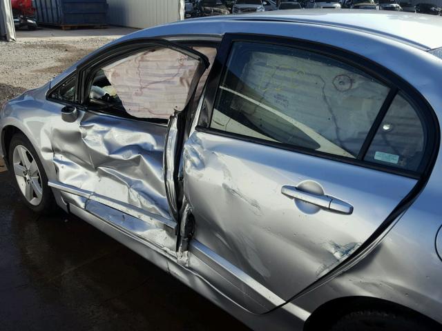 2HGFA16998H343112 - 2008 HONDA CIVIC EXL SILVER photo 9