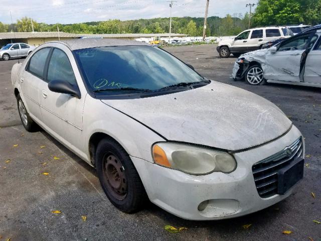 1C3EL46R24N175941 - 2004 CHRYSLER SEBRING LX WHITE photo 1