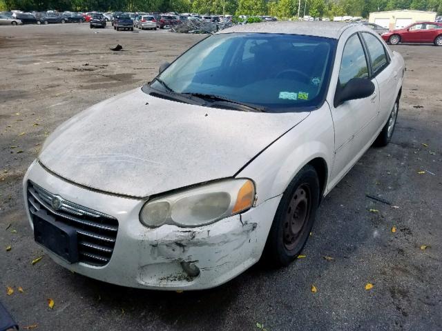 1C3EL46R24N175941 - 2004 CHRYSLER SEBRING LX WHITE photo 2