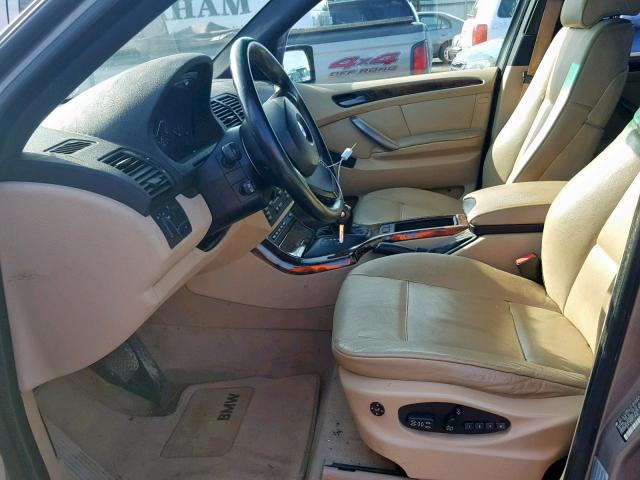 5UXFB53585LV18015 - 2005 BMW X5 4.4I TAN photo 5