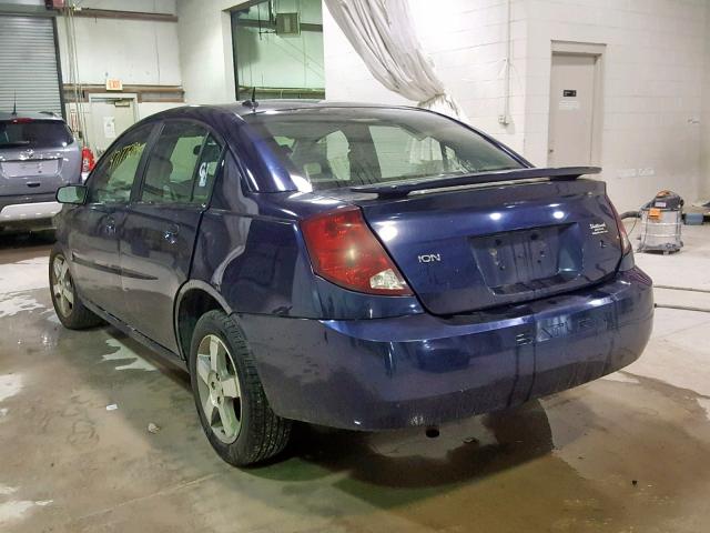 1G8AL55F67Z156050 - 2007 SATURN ION LEVEL BLUE photo 3