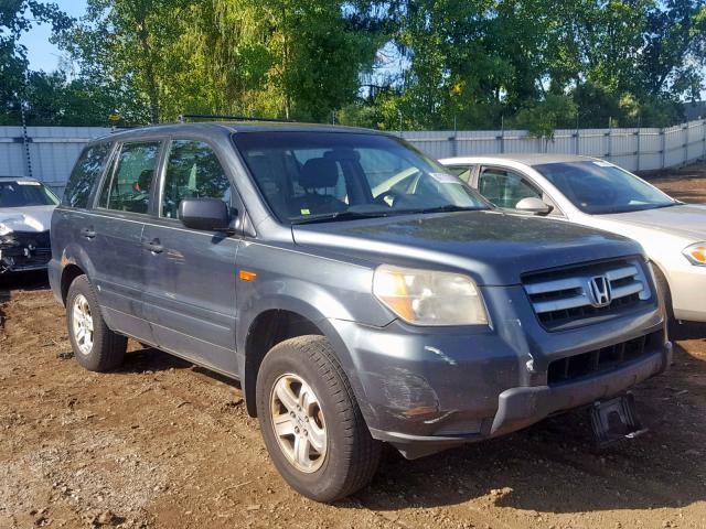 5FNYF18106B016570 - 2006 HONDA PILOT LX GRAY photo 1