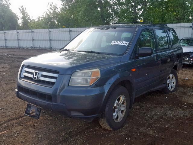 5FNYF18106B016570 - 2006 HONDA PILOT LX GRAY photo 2