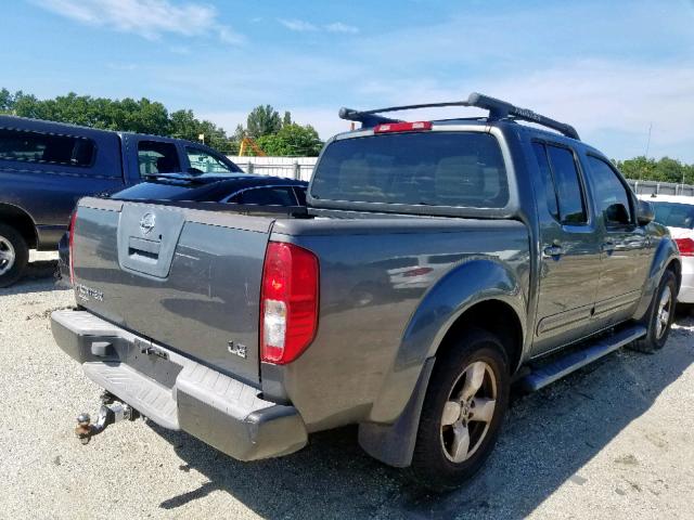 1N6AD07U66C430217 - 2006 NISSAN FRONTIER C GRAY photo 4