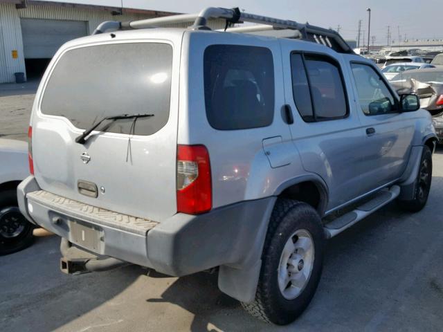 5N1ED28TX1C531268 - 2001 NISSAN XTERRA XE SILVER photo 4