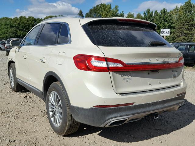 2LMTJ8KP0GBL20981 - 2016 LINCOLN MKX SELECT BEIGE photo 3